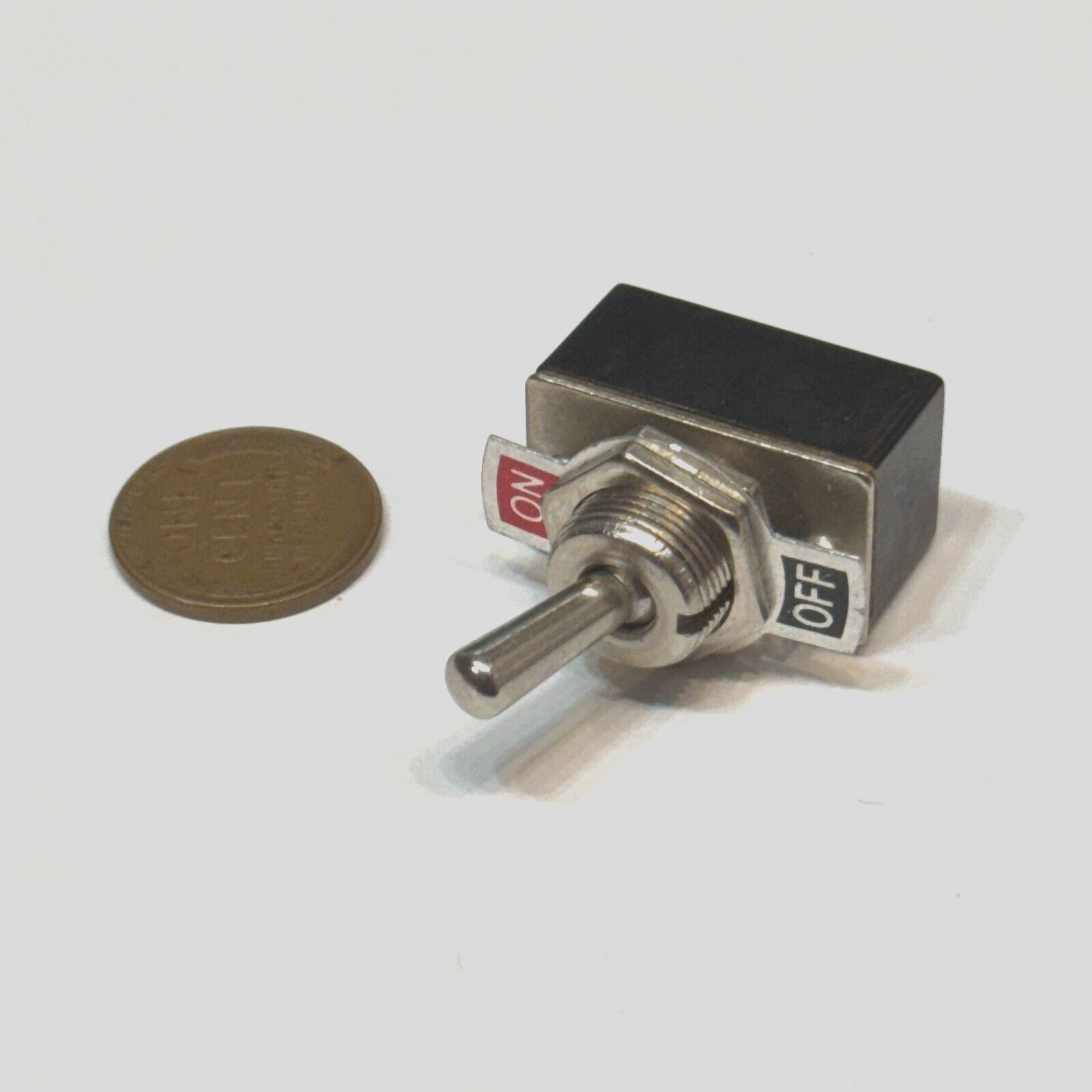 Toggle Switch boot  cap On/Off  SPST Metal 12v 125v 4a 1/2" dc ac c15