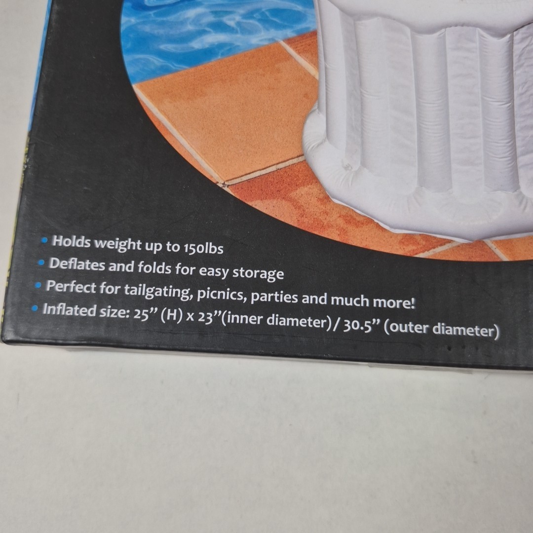 Inflatable kegkoolerbucket Holds 150lbs 23" Diameter Cooler Beer Pool Drinks