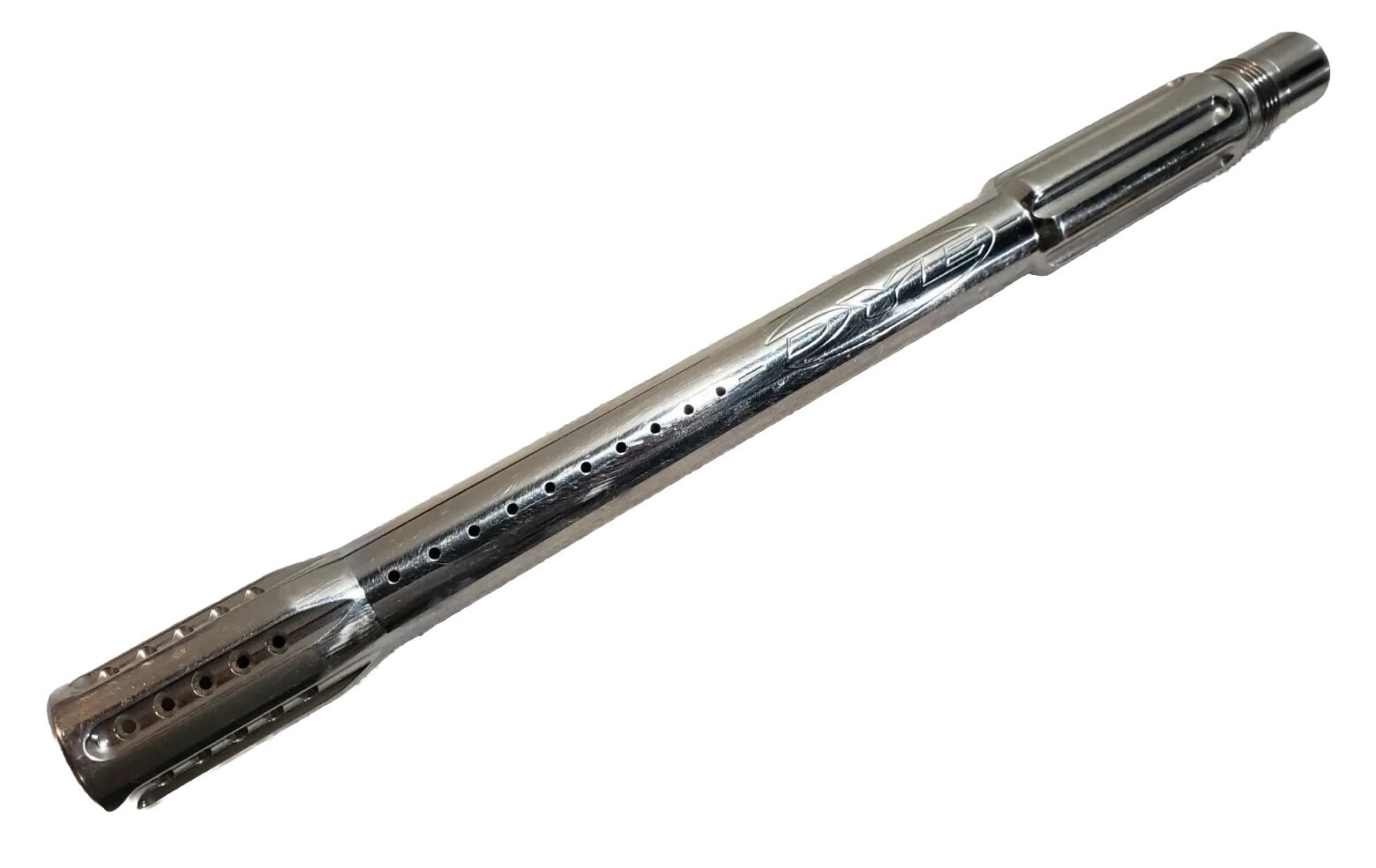 Used 12 inch Stainless one piece DYE Spyder thread Paintball Gun Barrel Piranha