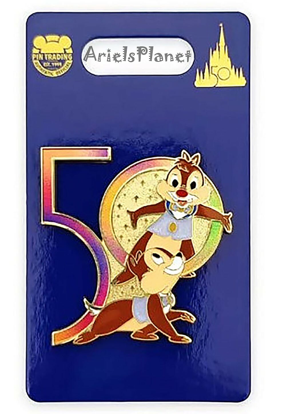 Walt Disney World Parks 50th Anniversary Celebration – Chip 'n Dale Pin