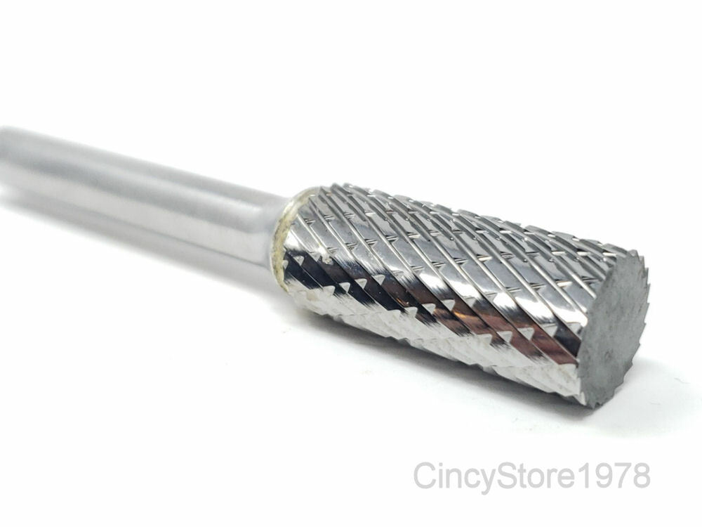 SA4D Cylindrical Tungsten Carbide Burr Bur Cutting Tool Die Grinder Bit 1/4" NEW