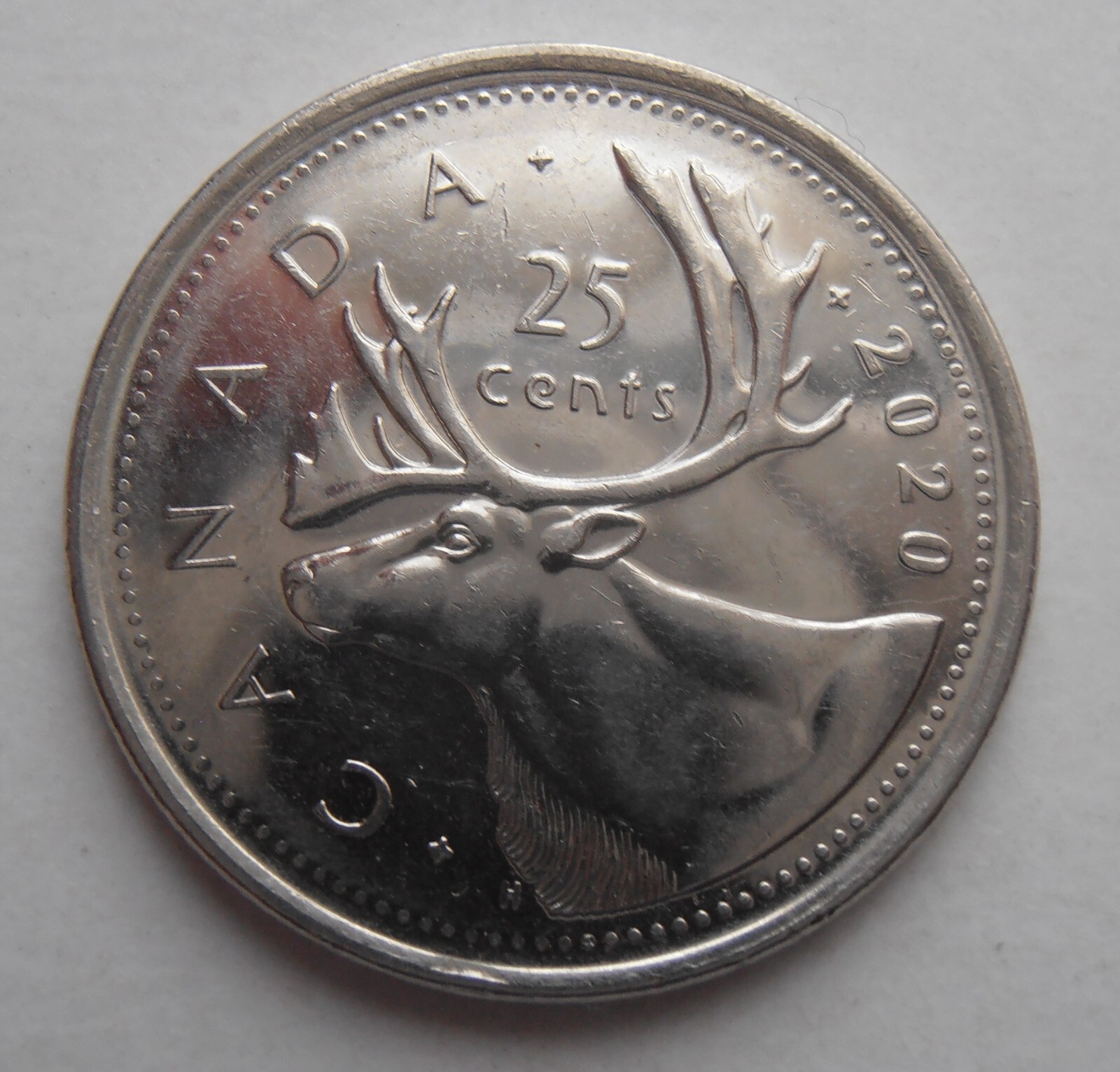 CANADA 25 CENTS 2020