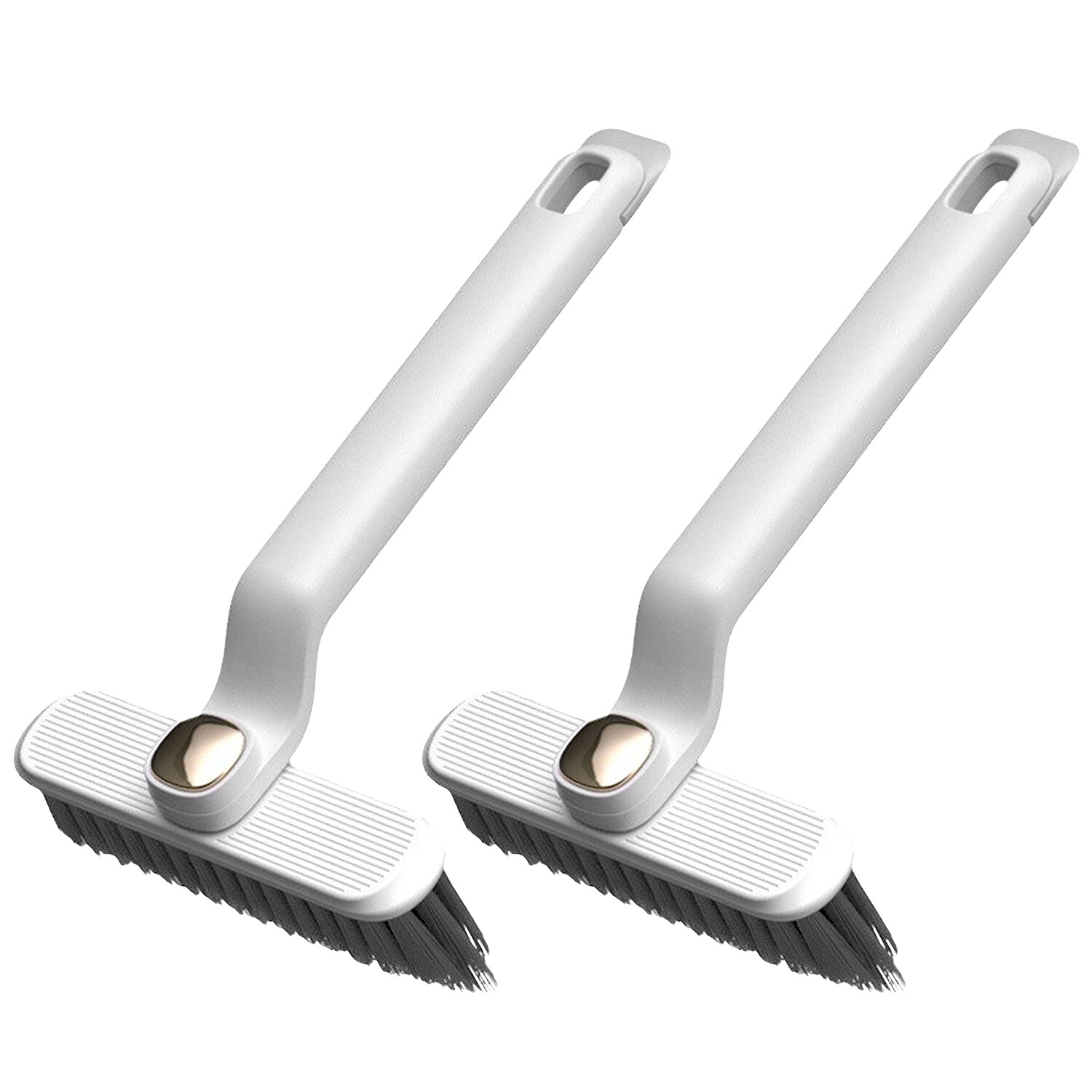 2PCS Multi-function Rotating Crevice Brush Gap Stiff Bristles Tight Spaces Clean