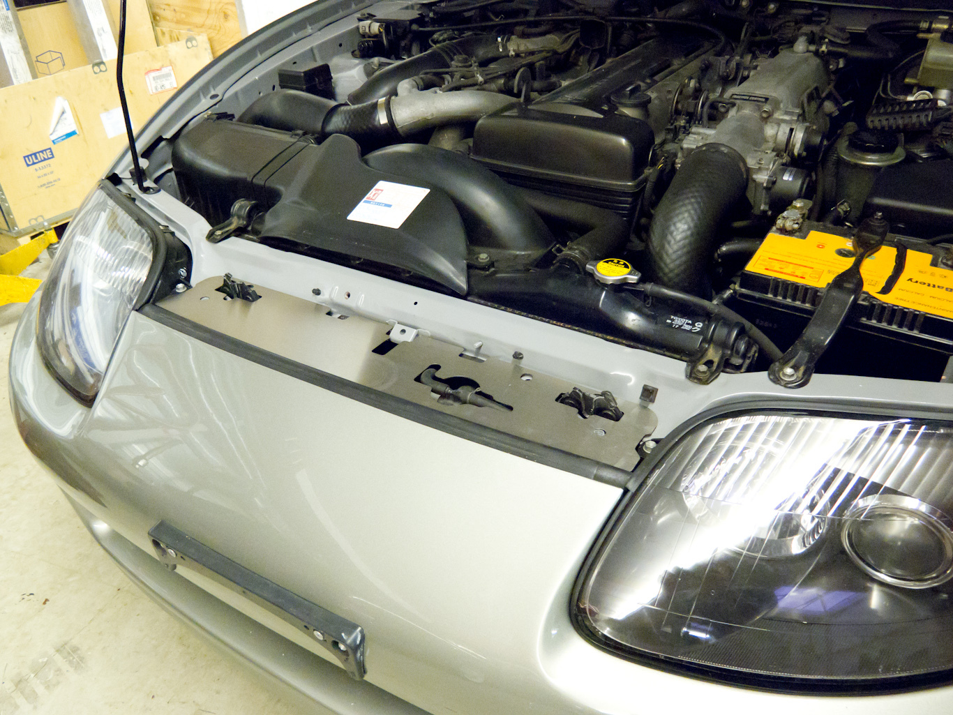 Toyota Supra JZA80 radiator flow plate / cooling panel  overfl tank comp POLISH