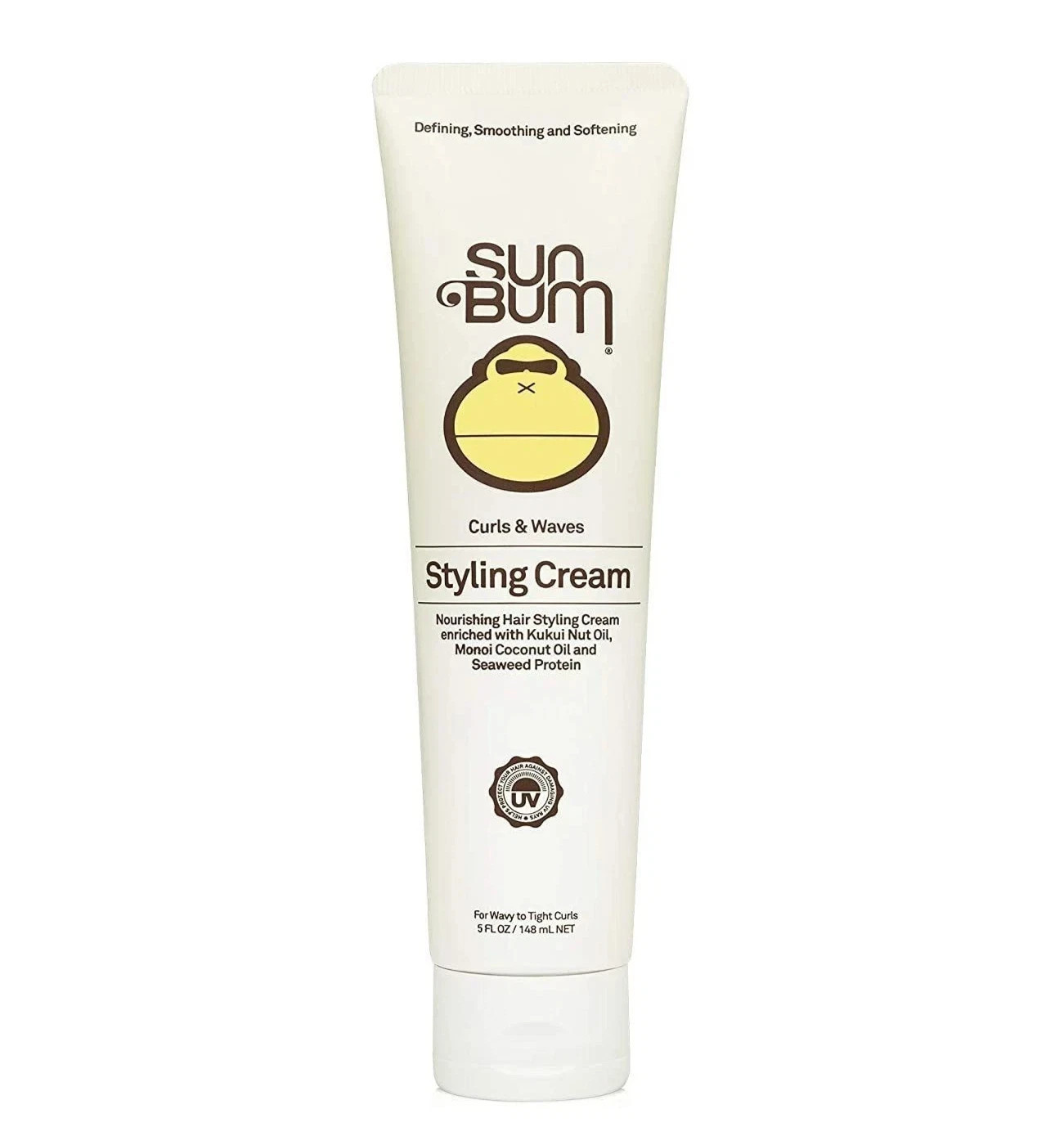 Sun Bum Curls and Waves Styling Cream Nourishing Hair For Wavy To Tight Curls