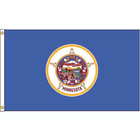 Annin Flagmakers 142770 Minnesota Flag, 4X6 Ft, Nylon
