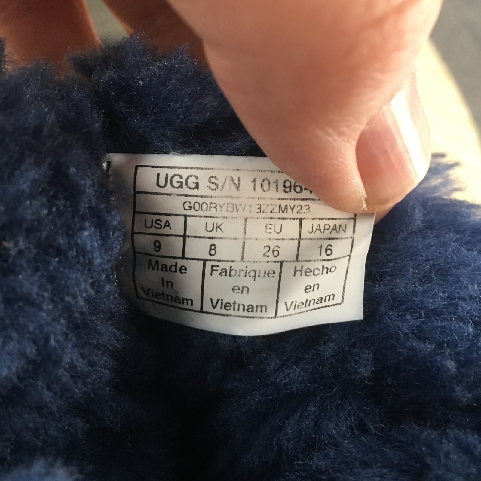 UGG Boots Children 9 Classic Mini Shearling Blue Pull On Ankle Top SN 101964