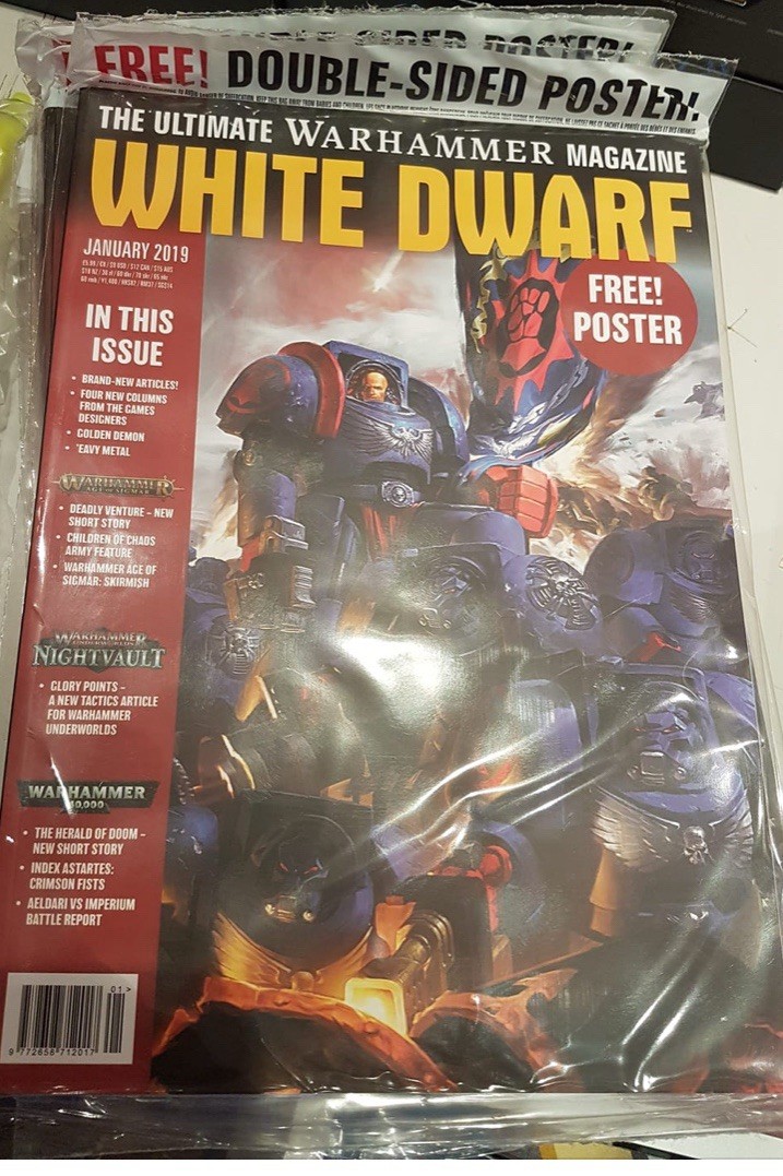 White Dwarf Magazine January 2019 NEW Sealed In Bag