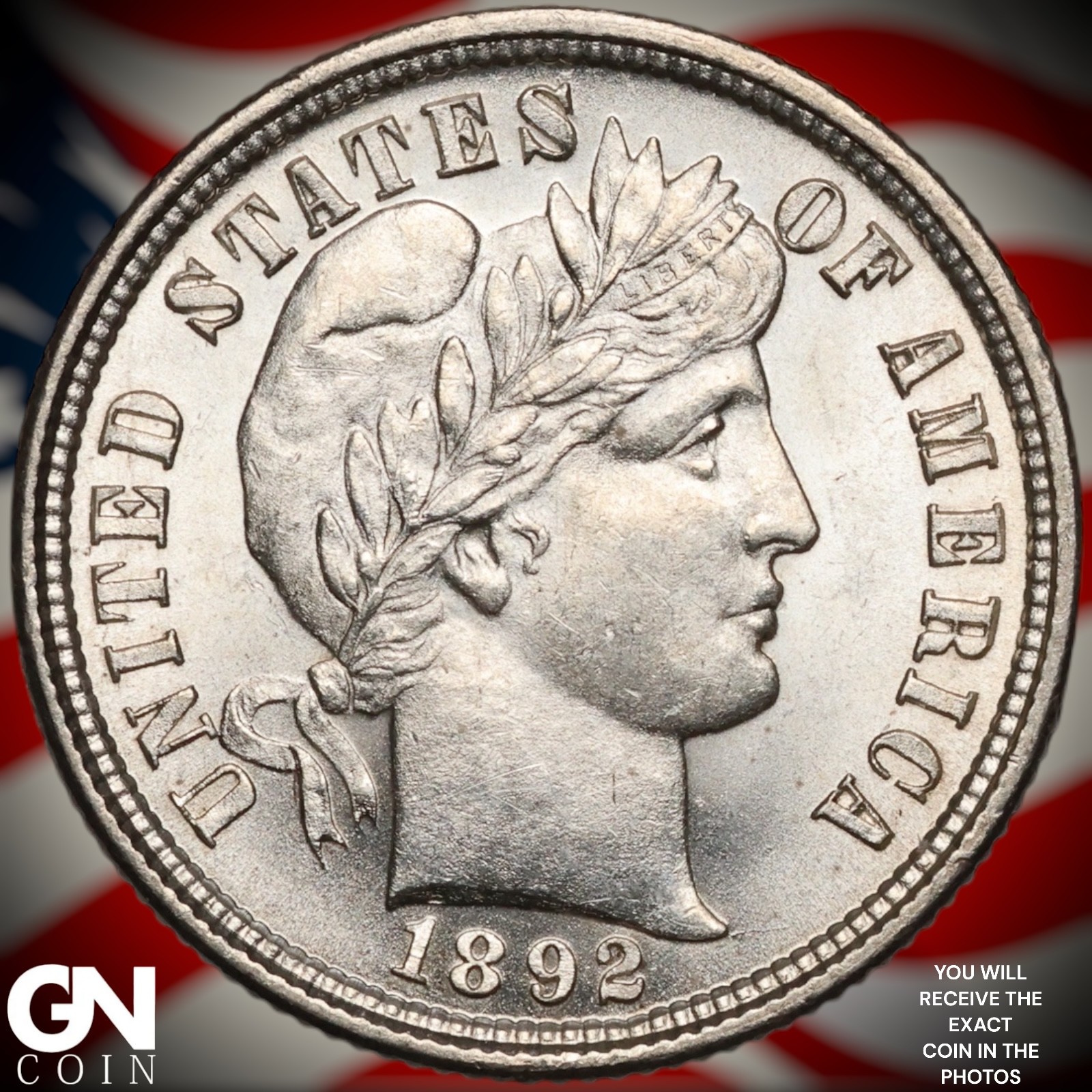 1892 P Barber Dime B1810