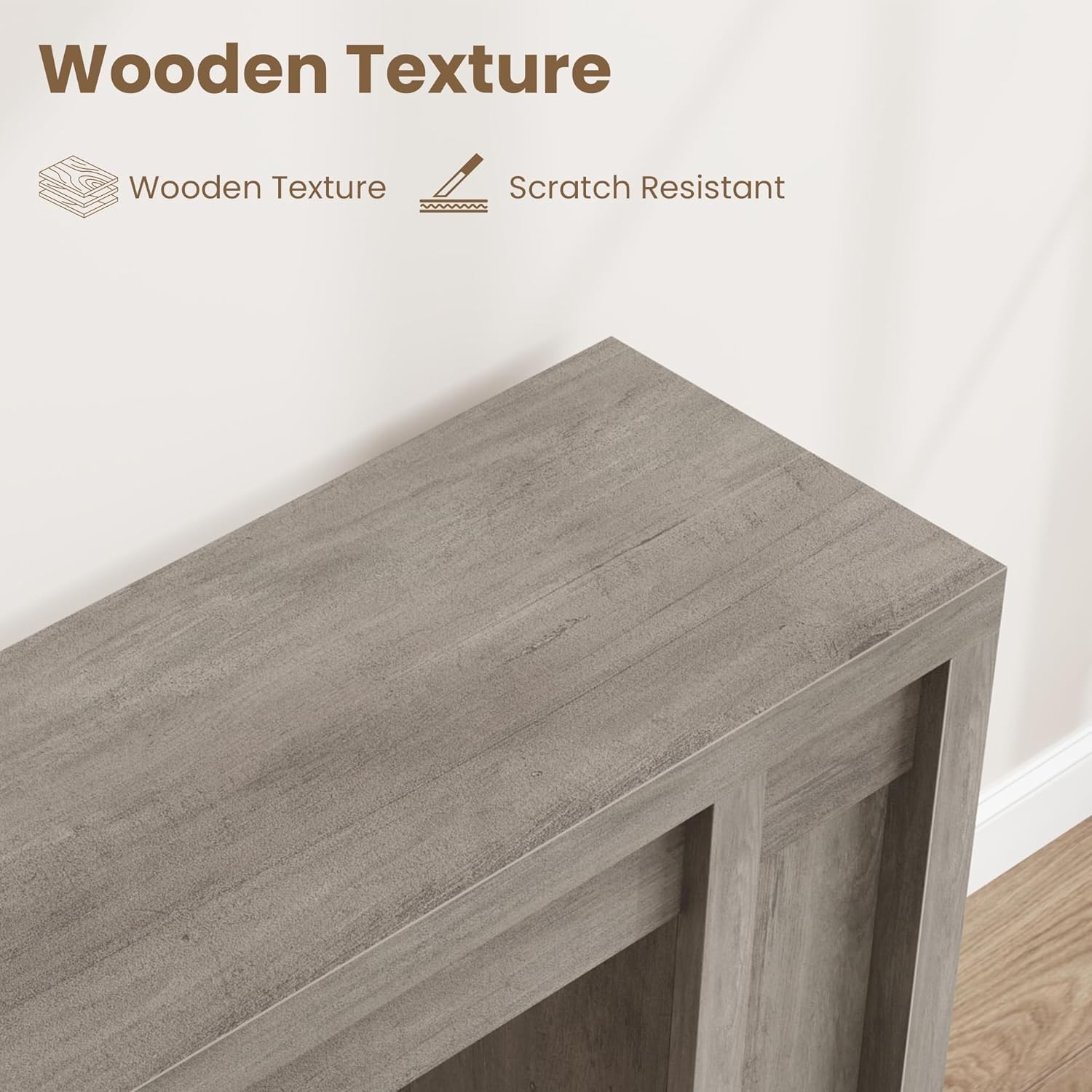 71" Entryway Table, Wooden Farmhouse Console Table, Long Sofa Table Behind Couch