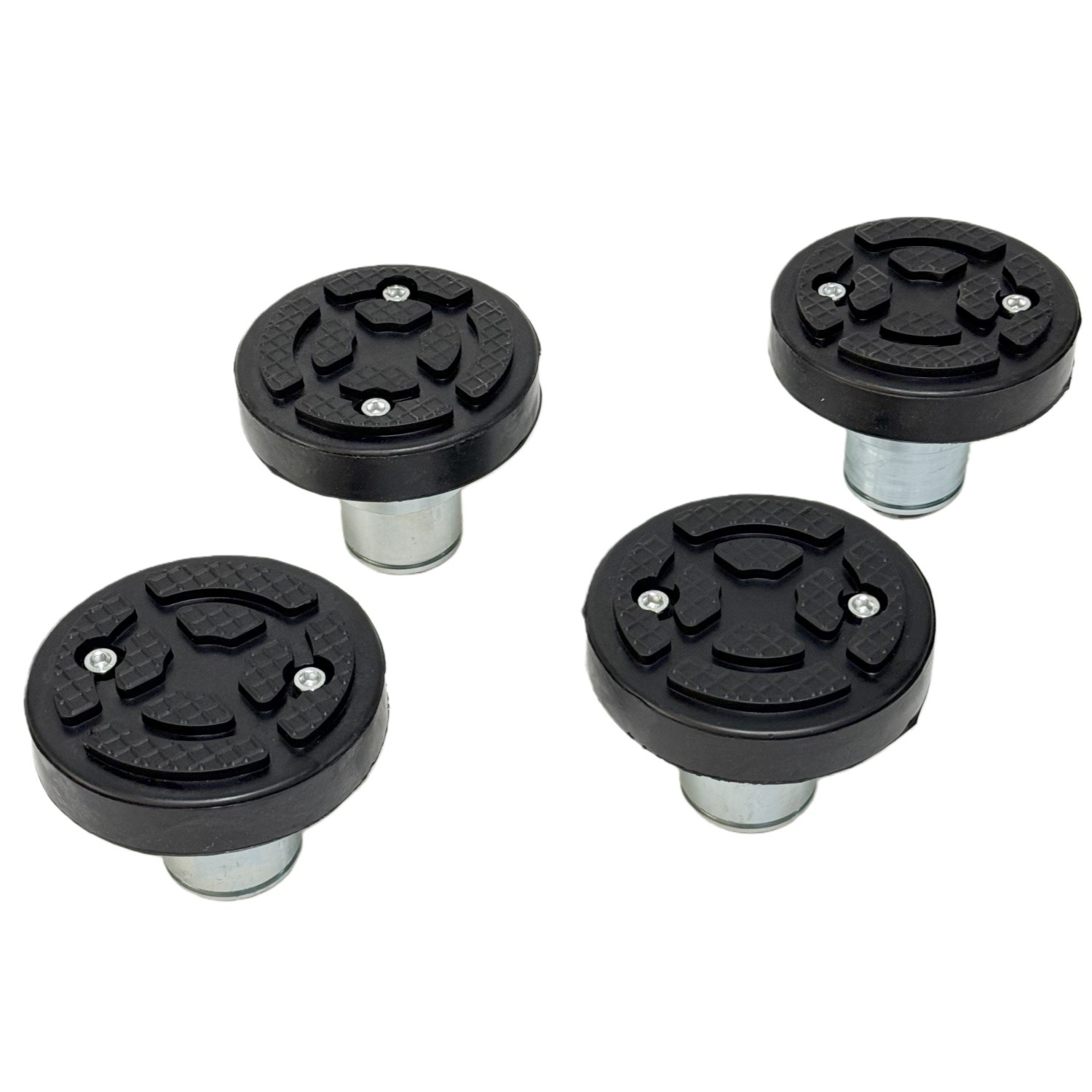 4Pc 50mm Car Lift Rubber Tray Heightening Feet Plus High Leg Pads Shaft Diameter