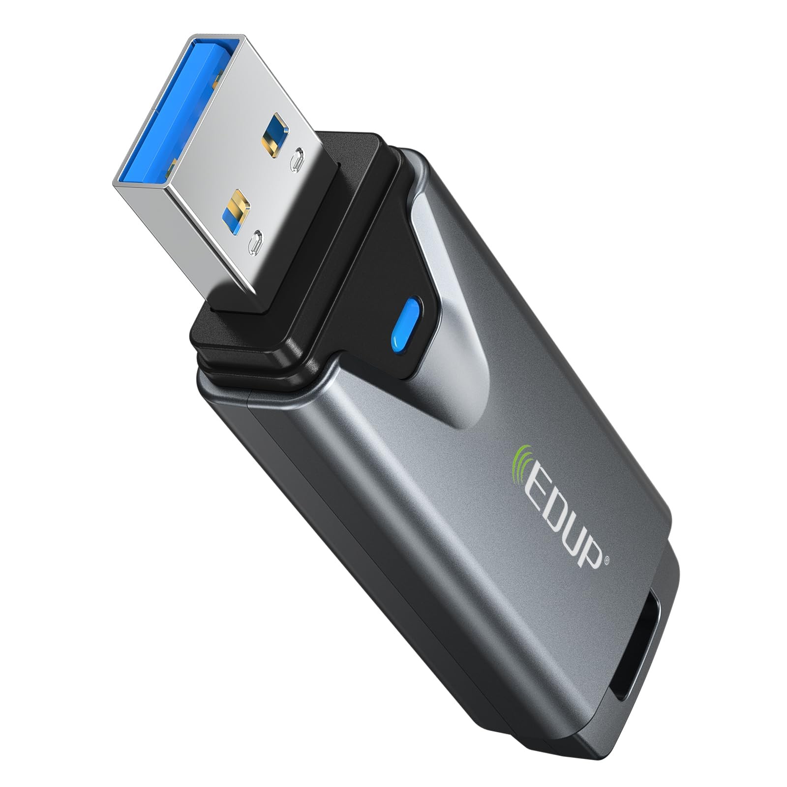 EDUP Mini USB 3.0 WiFi 6E Adapter for PC, AXE3000, 802.11ax, AX3000M, Black