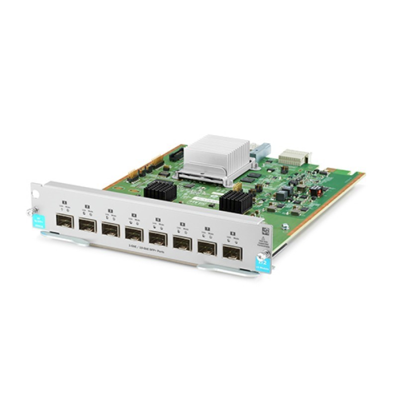 HP J9993A 8-port 1G/10GbE SFP+ MACsec v3 zl2 Network Module for 5400R Aruba