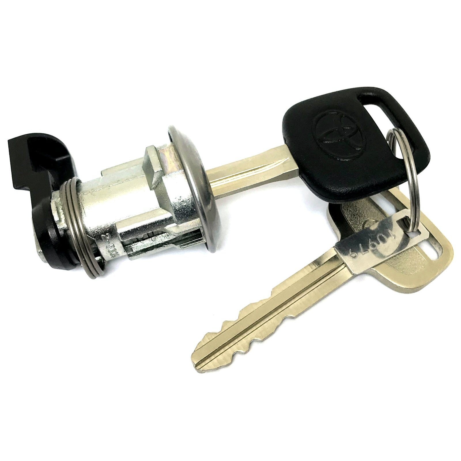 OEM Toyota 69058-26030 00-03 Tundra Gas Fuel Lid Door Flap Cylinder Lock Key Set