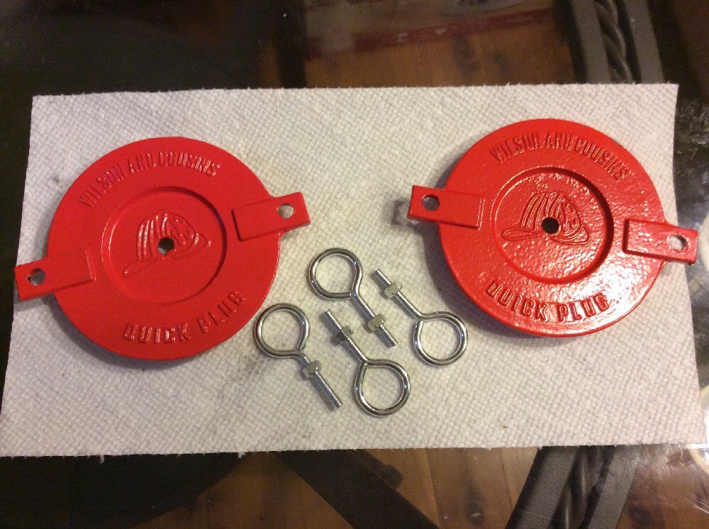 Wilson And Cousins 2 1/2” Red Cast Quick Plug #HF-45EBM Set Of 2