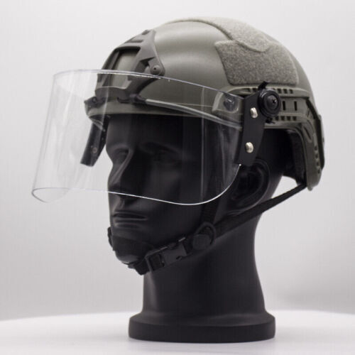 Tactical Helmet Visor Flip Up Face Shield Lens Mask for Mich/ FAST Helmet Guide