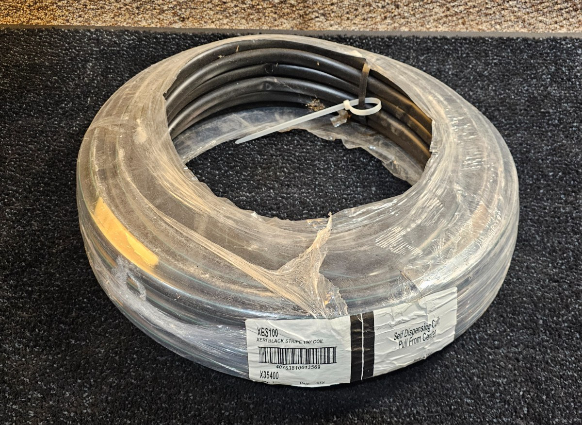 Xeri XBS100 Blank Tubing Xeri Black Stripe 100 Feet X35400 1/2" For Rain Bird