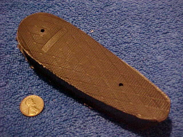 Vintage Factory Remington Buttpad Brown Rubber Rifle Shotgun Recoil Pad kmCc