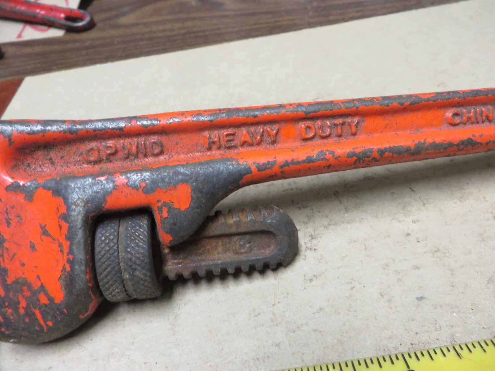 OHIO FORGE 10" ADJUSTABLE PIPE WRENCH # OPW10