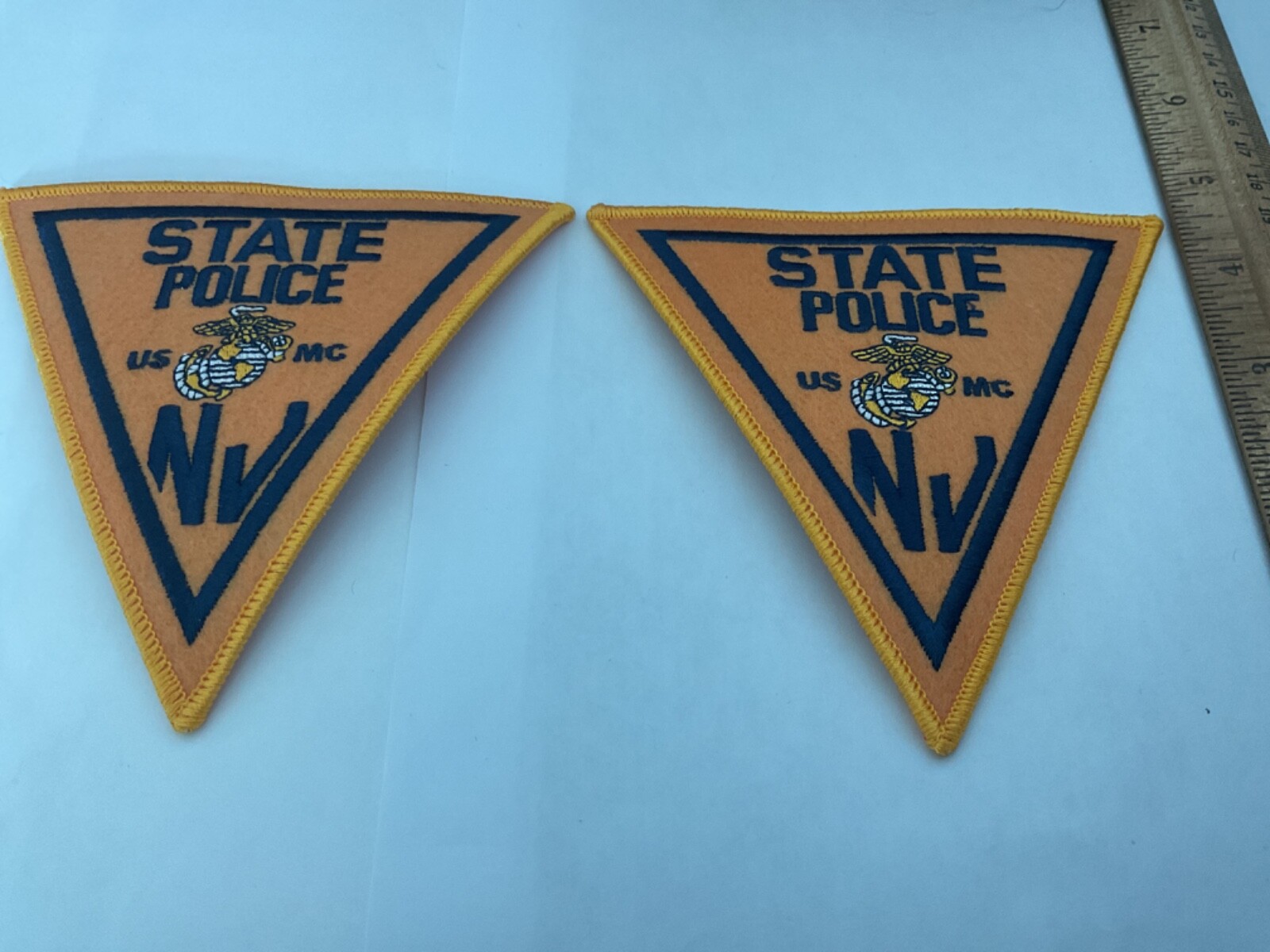 New Jersey State Police USMC collectable patch set new full size