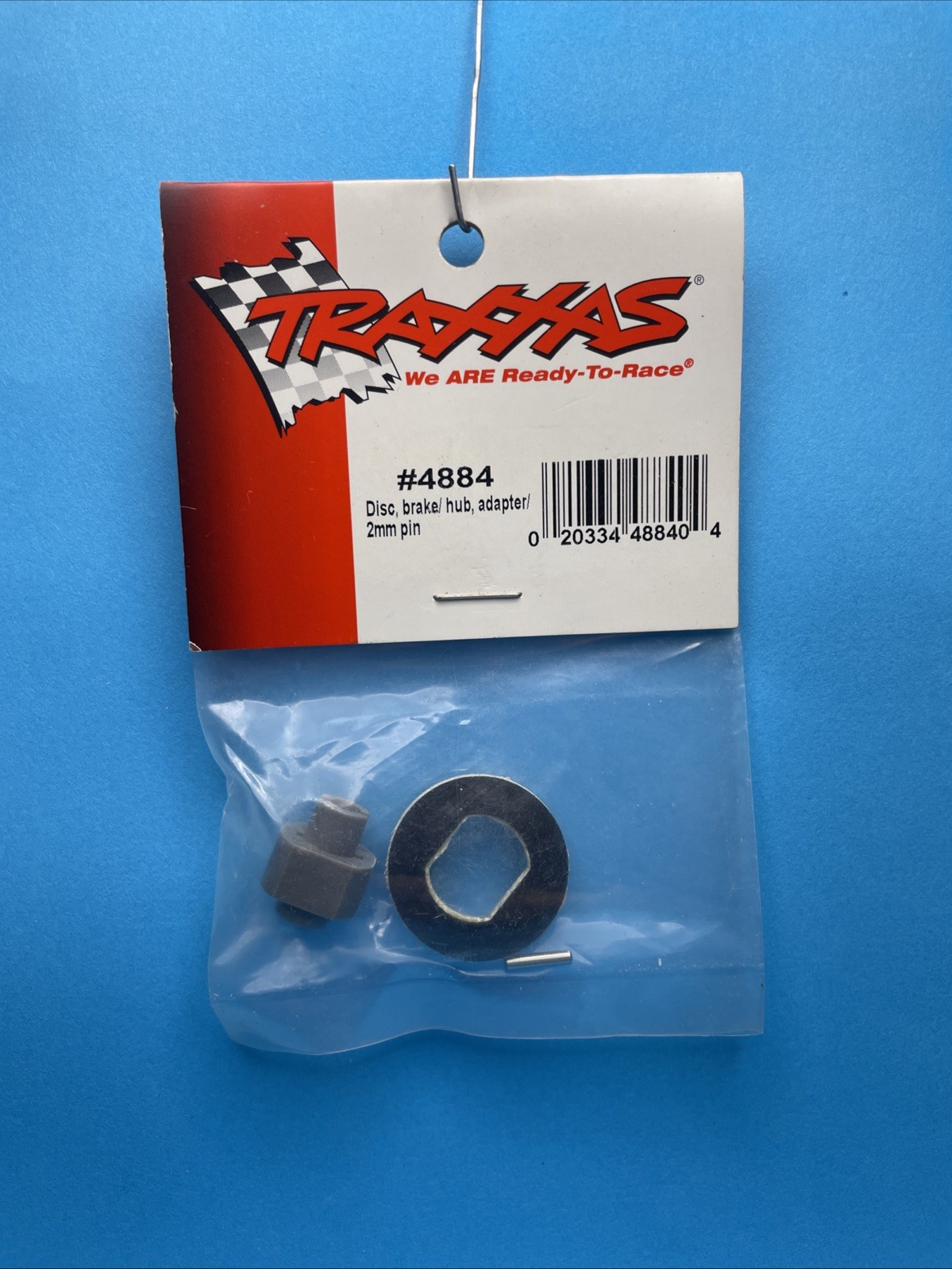 Traxxas 4884 Disk Brake/Hub Adapter/2mm Pin Gray Hub