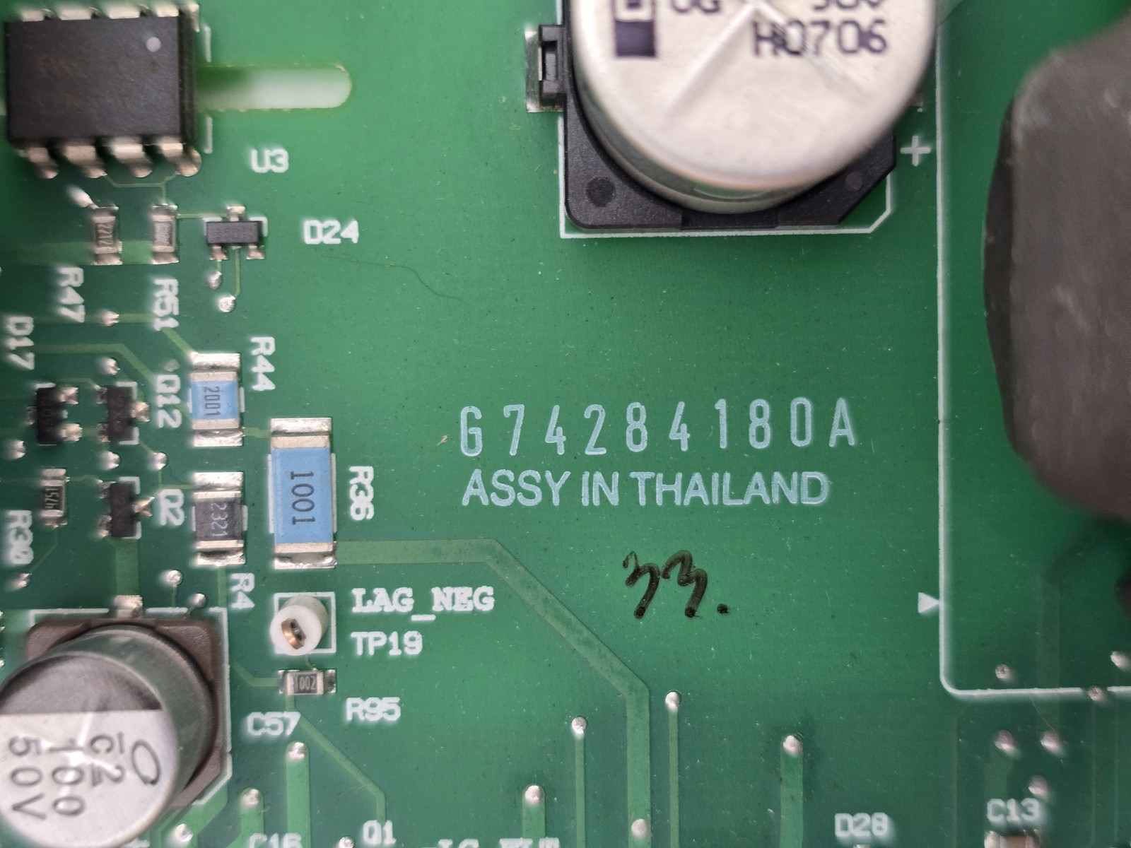 Liebert 02-791944-05 Processor Board Rev 2 Gate Driver Nichican 470uF 50V