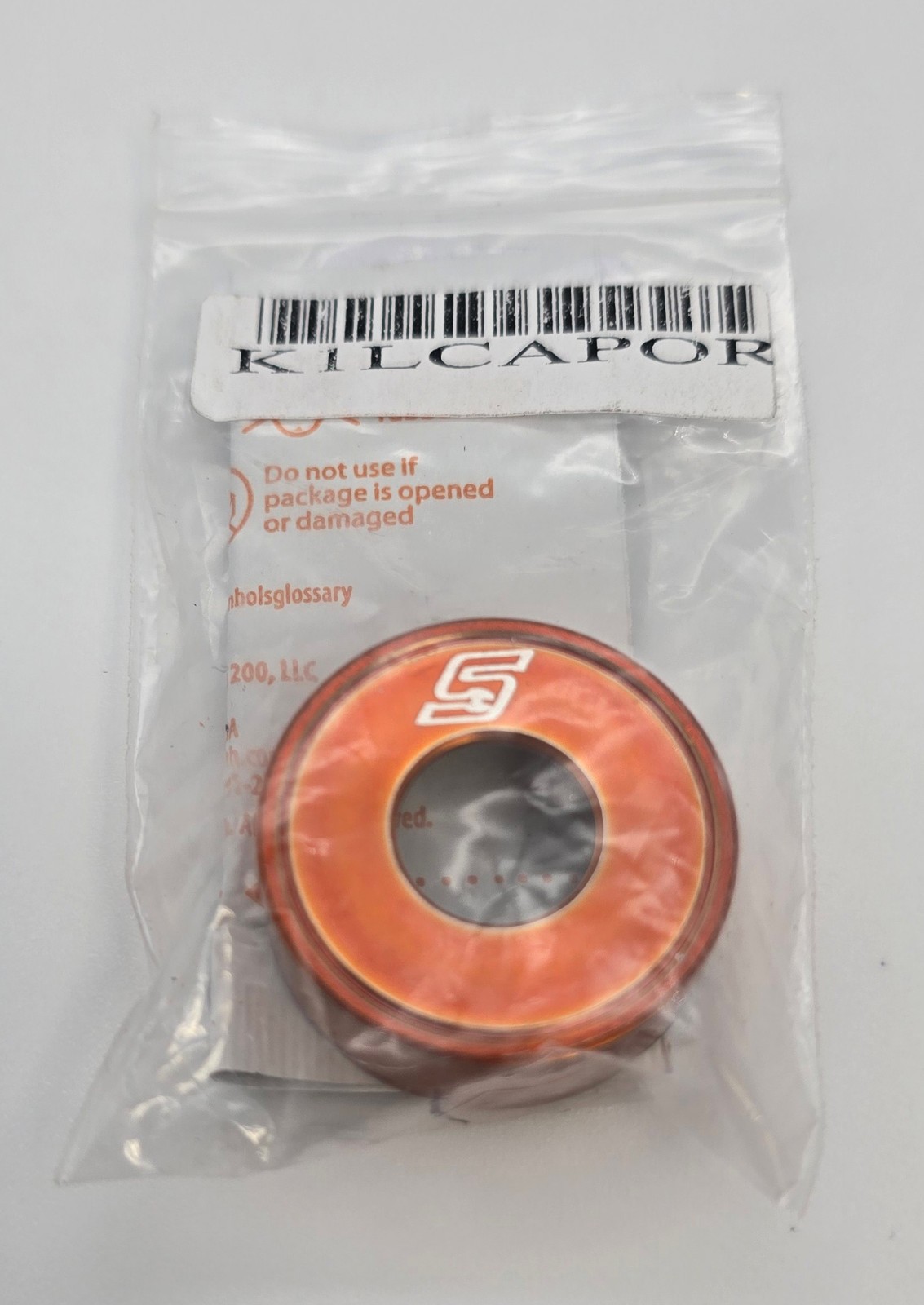 SNAP-ON TOOLS TOOL BOX LOCK CYLINDER CAP COVER ANODIZED ORANGE NEW