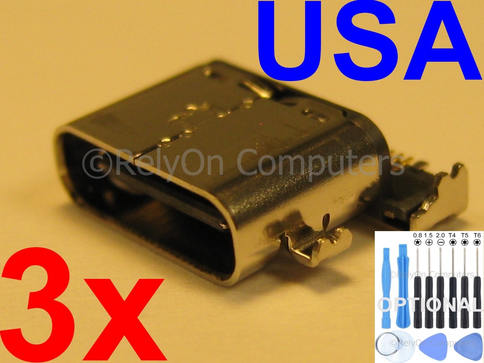 3X OEM Type Micro USB Charging Port Sync For LG V20 H910 H915 H918 H990 VS995 US