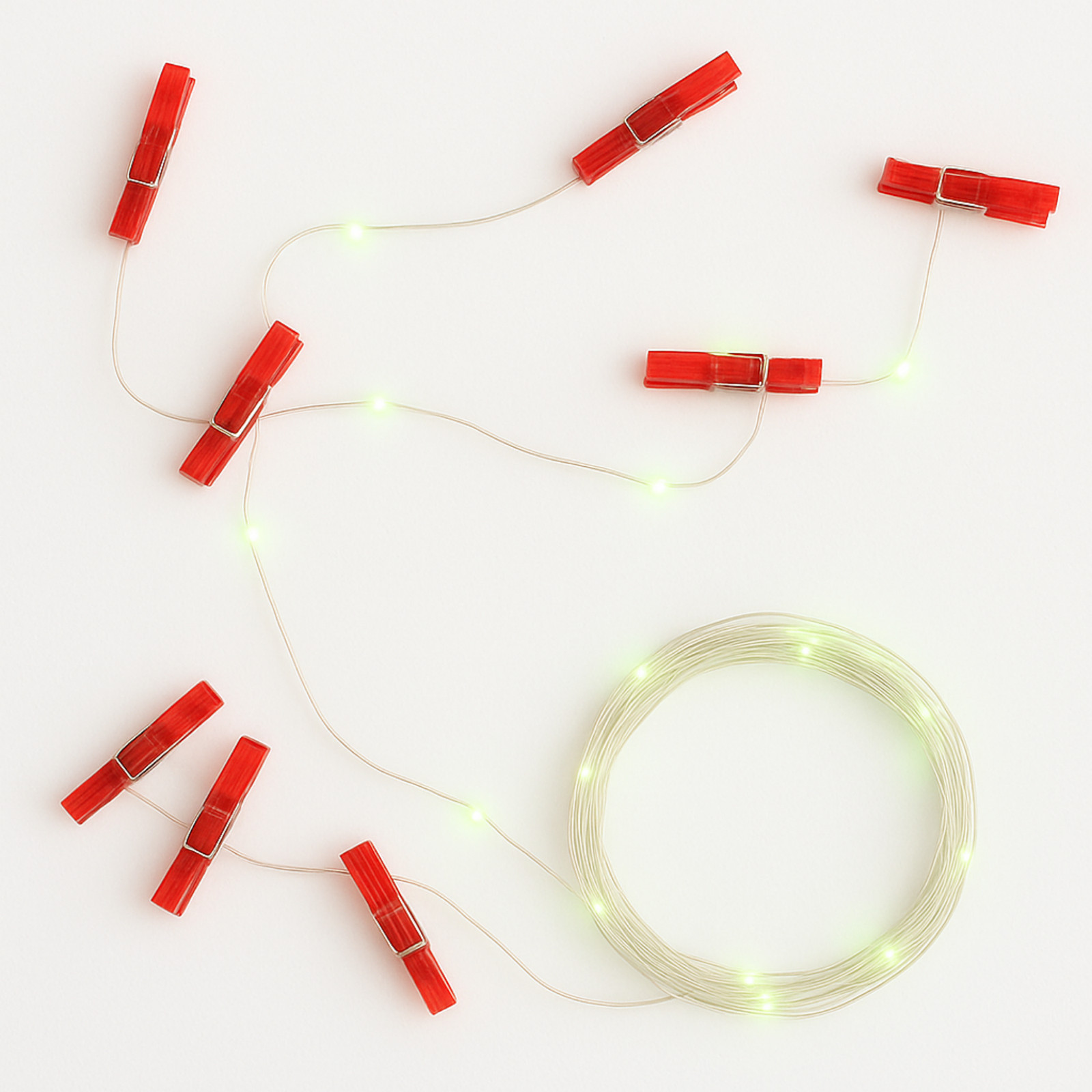 Elegani 3-Pack 36 LED Red Photo Clip String Lights