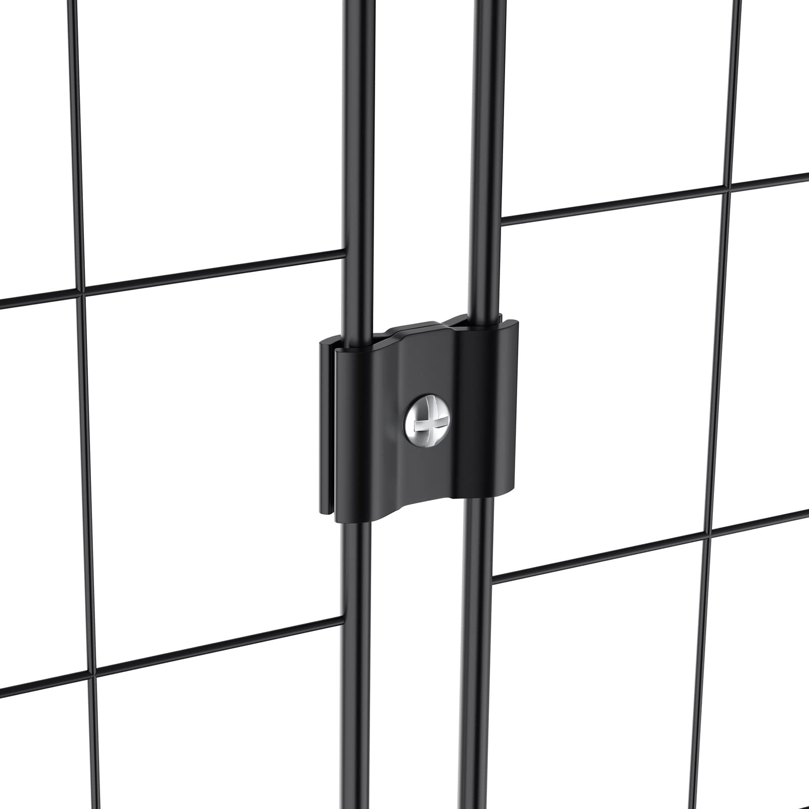 Gridwall Joining Clips Black Wire Grid Panel Connectors For Wall 18 PCS