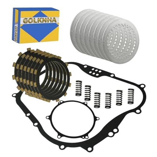 Heavy Duty Clutch Kit Friction Steel Plates & Spring Cover Gasket for Kawasaki