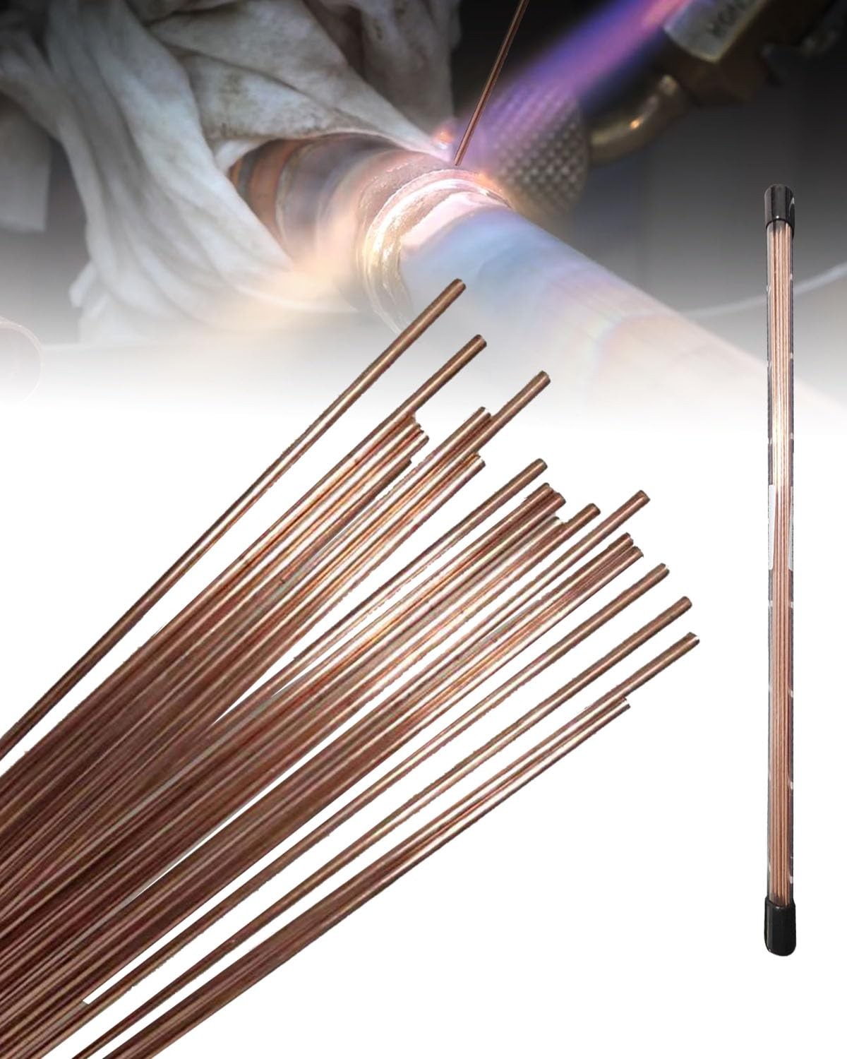 20 Rods 1/13 X 14 Copper Brazing Rods Brazing Rods For Copper Hvac Copper Sold