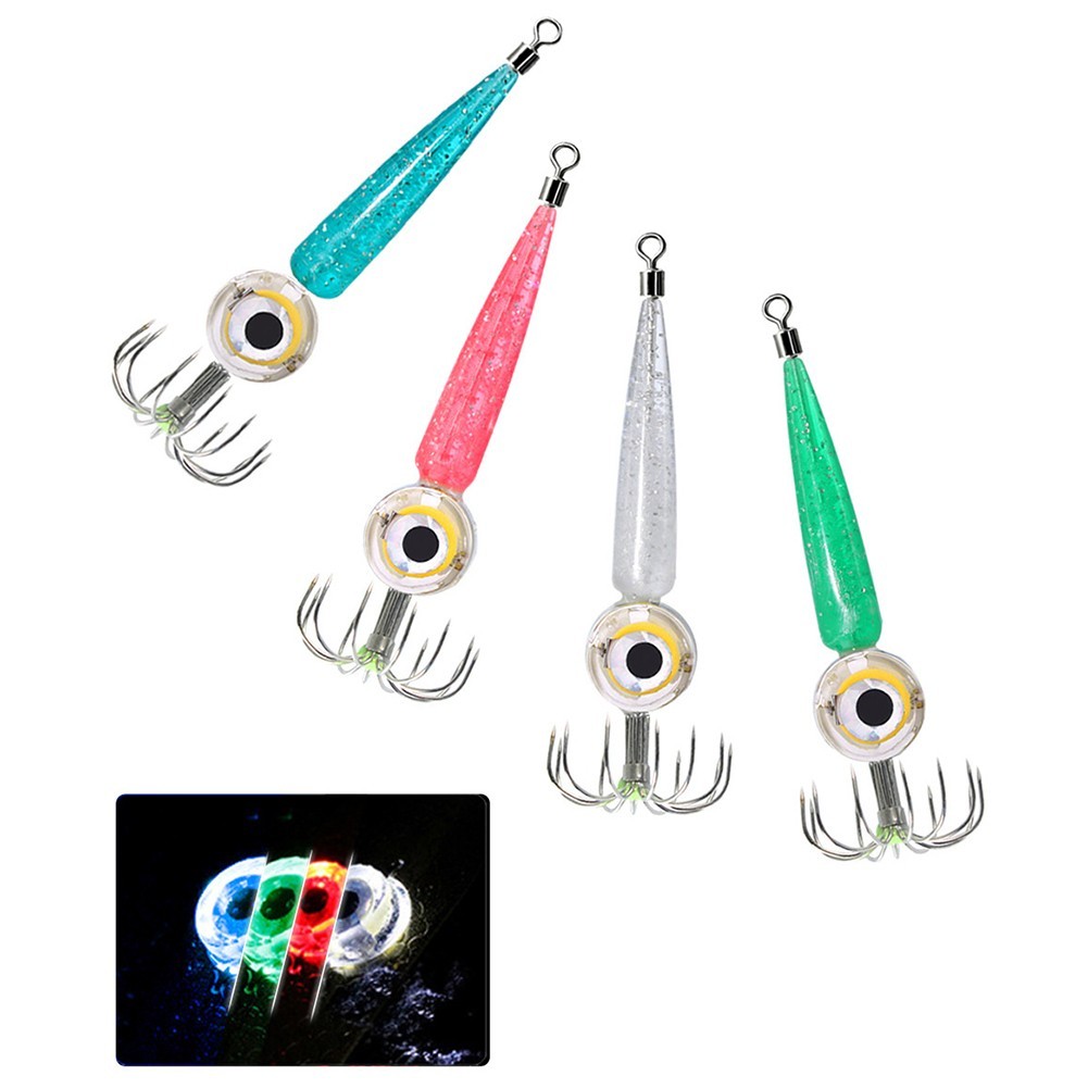 Enhanced LED Fishing Hooks for Optimal Night Squid Fishing Performance