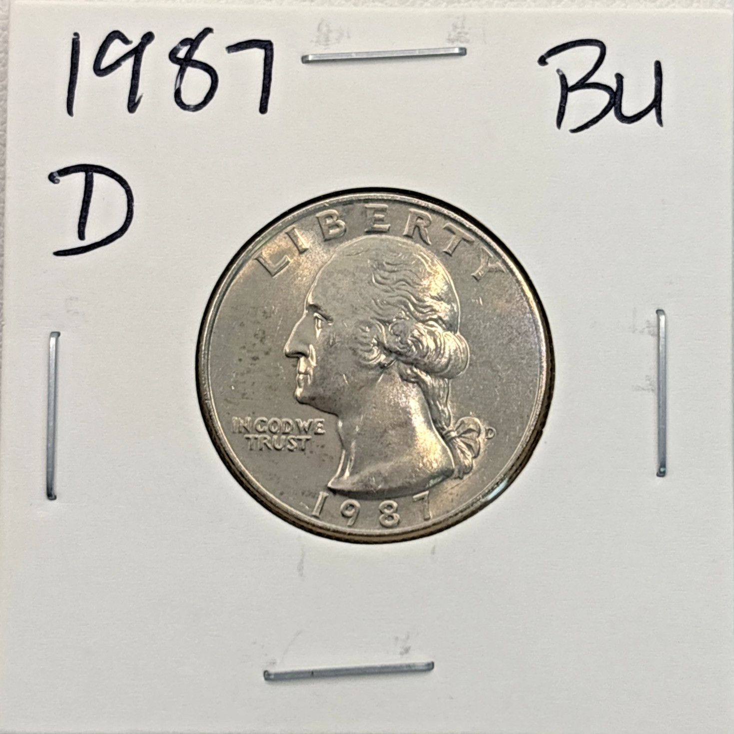 1987-D Washington Quarter BU (Brilliant Uncirculated) Denver Mint