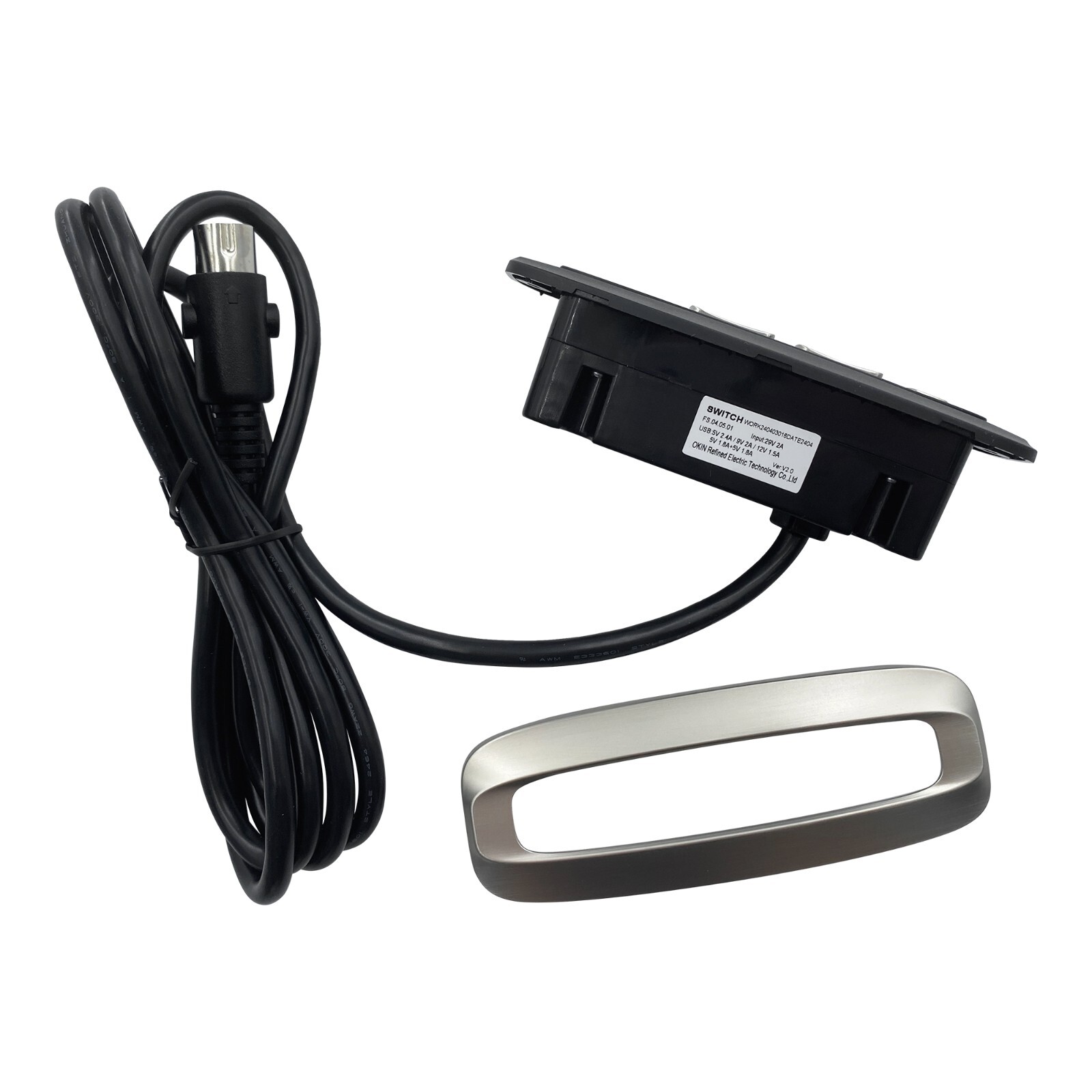 Okin FS.04.05.01 Power Recliner 5 Button 5 Pin Switch Control with USB A C Ports