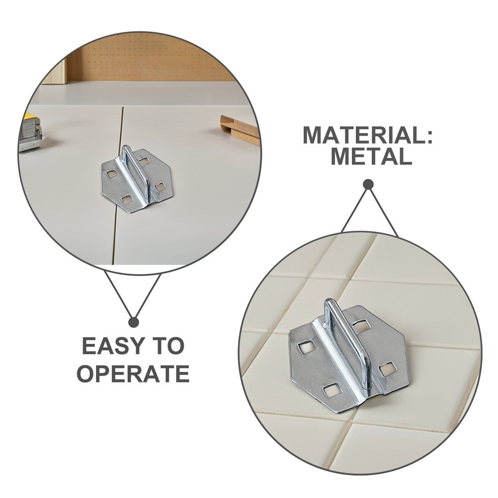 Metal Pegboard Hooks Set with Curved U Shaped and Ring Hooks for Tools