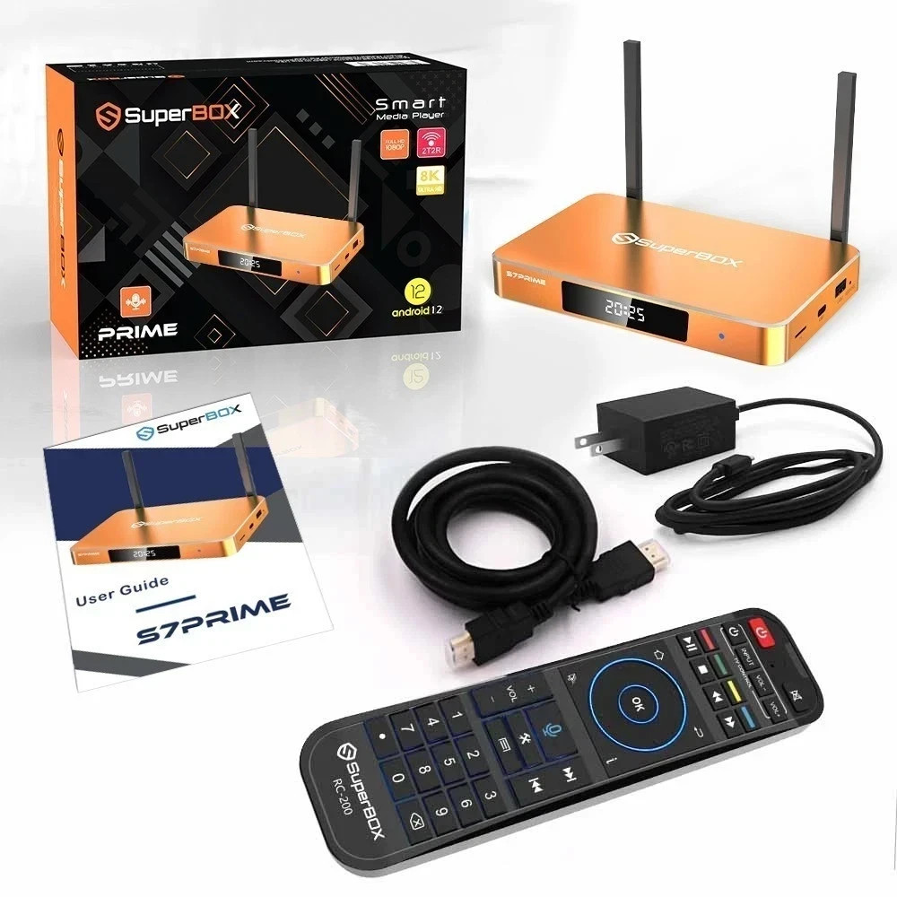 SuperBox S7 Prime 128GB 6K TV Box w/ Backlit Remote – Authorized Dealer