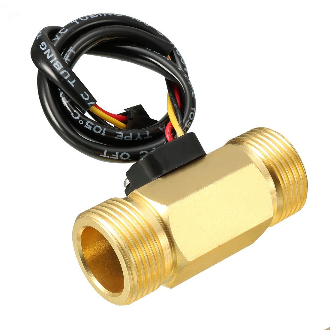 uxcell G1/2" Hall Effect Liquid Water Flow Sensor Switch Flowmeter G1/2