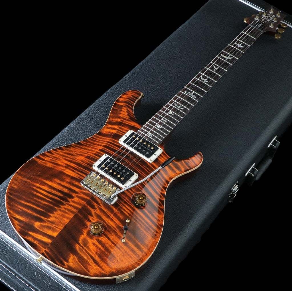 Paul Reed Smith PRS 2023 Custom 24 10TOP Orange Tiger Pattern Thin Neck Used