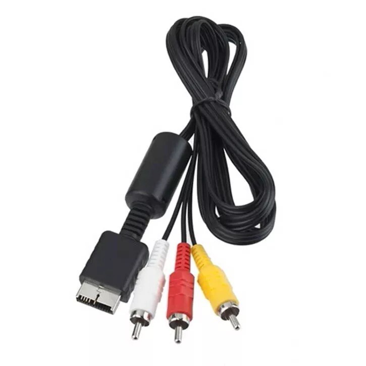 PLAYSTATION 3 PS1 PS2 PS3 RCA Composite AUDIO VIDEO AV CABLE 6FT