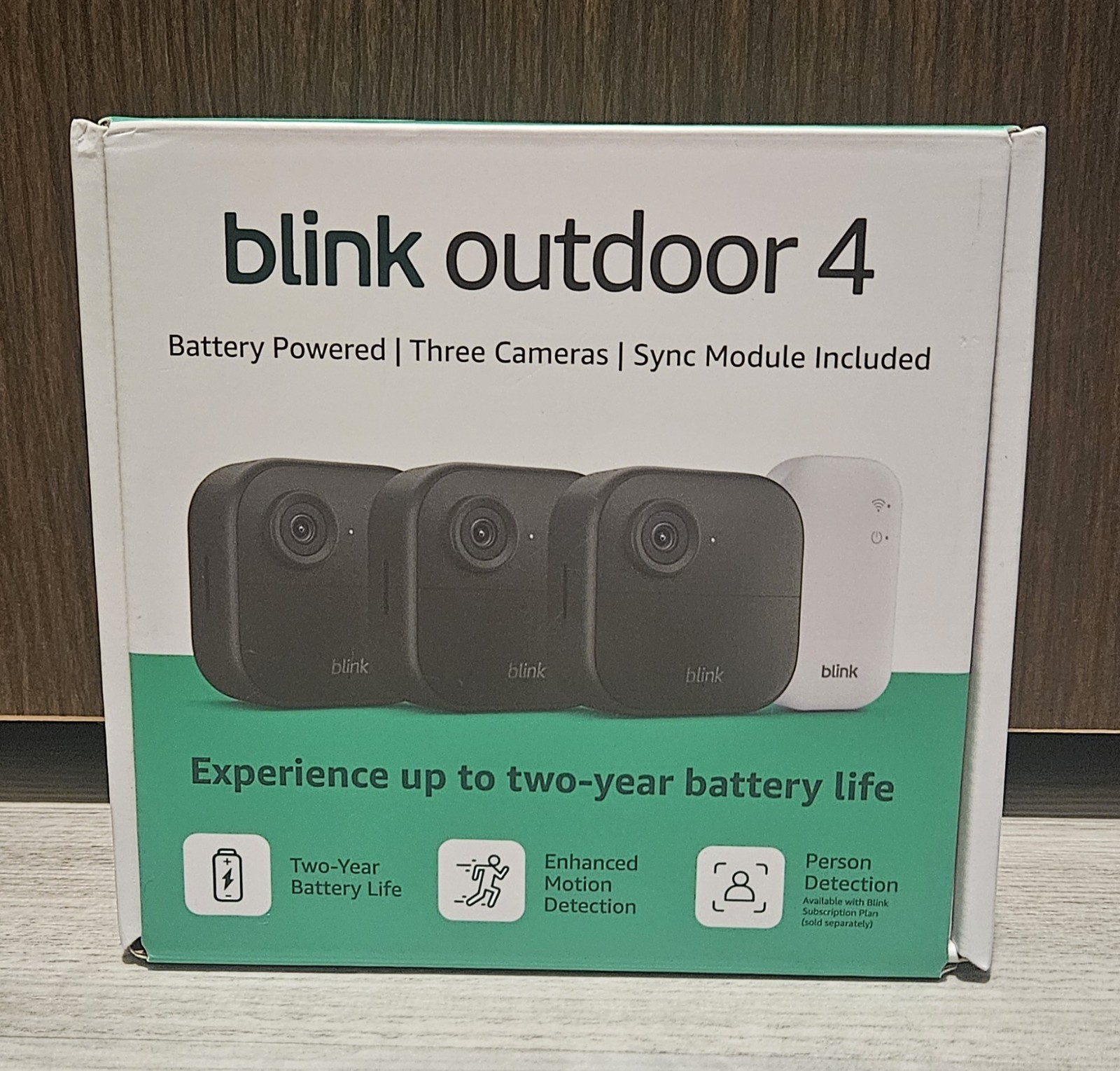 Blink Outdoor 4 Wireless Smart Security 3 Cameras, 2 Year Battery Life, 1080p