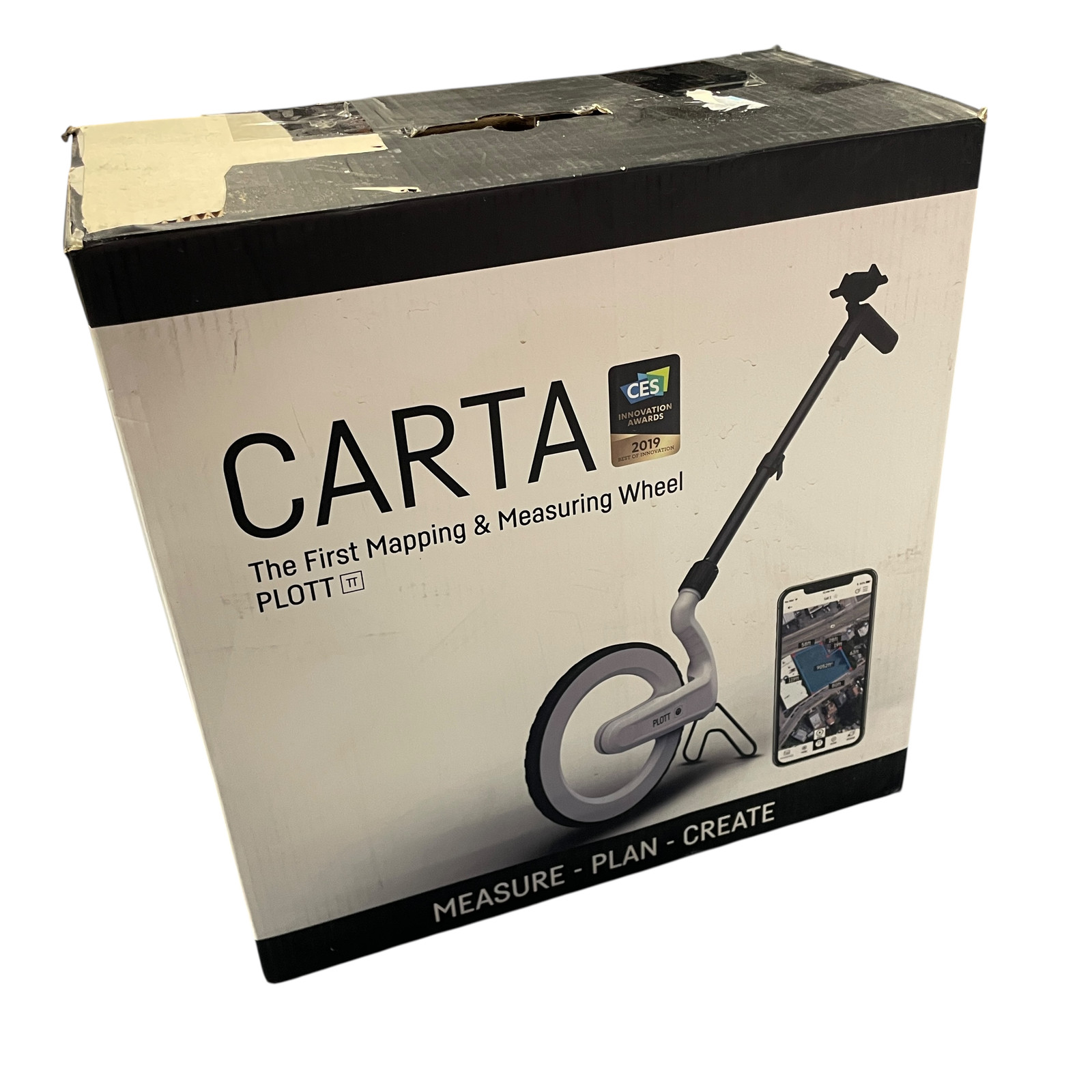 Plott Carta 12.5in Digital Bluetooth Mapping Wheel White #U1314 (AR)