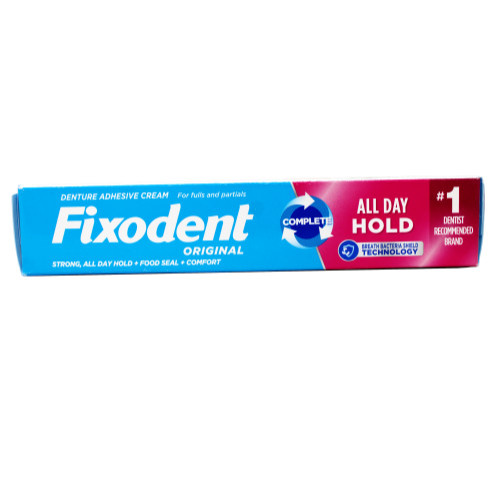 5 Pack Fixodent Original Denture Adhesive Cream 2.4Oz Each