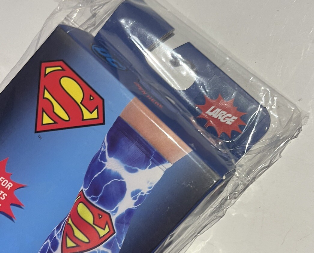 DC Comics Superman Logo Athletic Sports Compression Leg Sleeve Large New