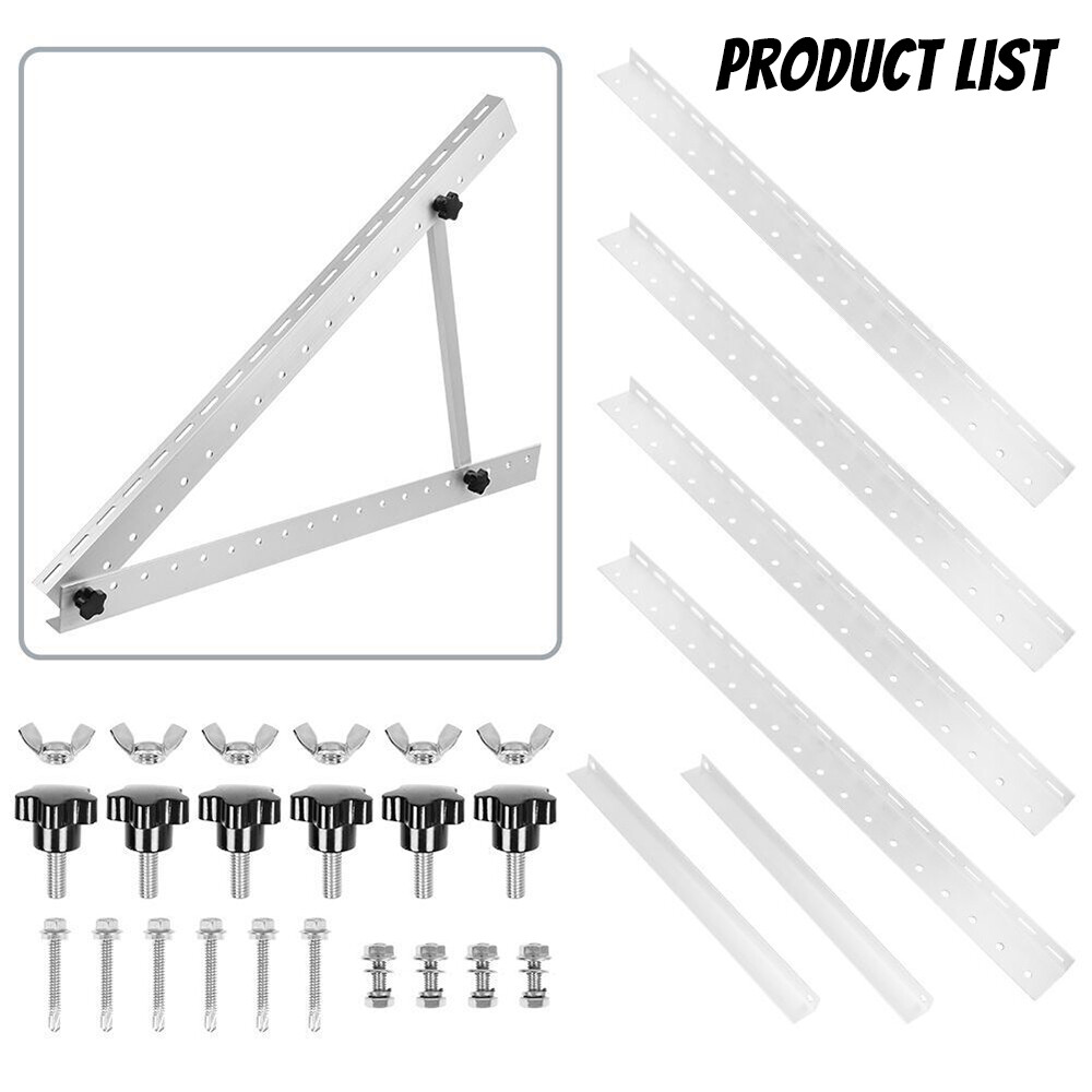 Solar Panel Mounting Brackets Adjustable Angle Solar Panel Tilt Mount Bracket US