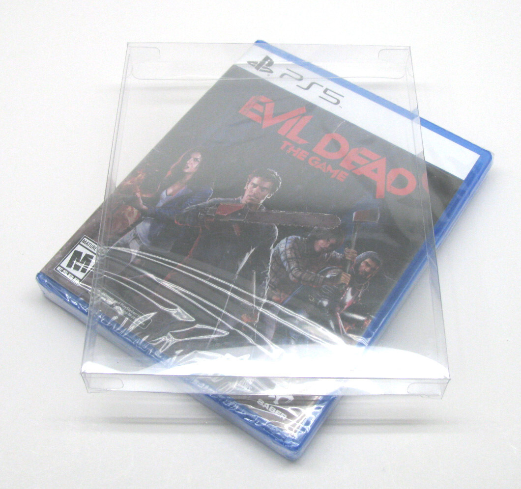 5X SONY PLAYSTATION PS5 CIB GAME - CLEAR PLASTIC PROTECTIVE BOX PROTECTORS CASE