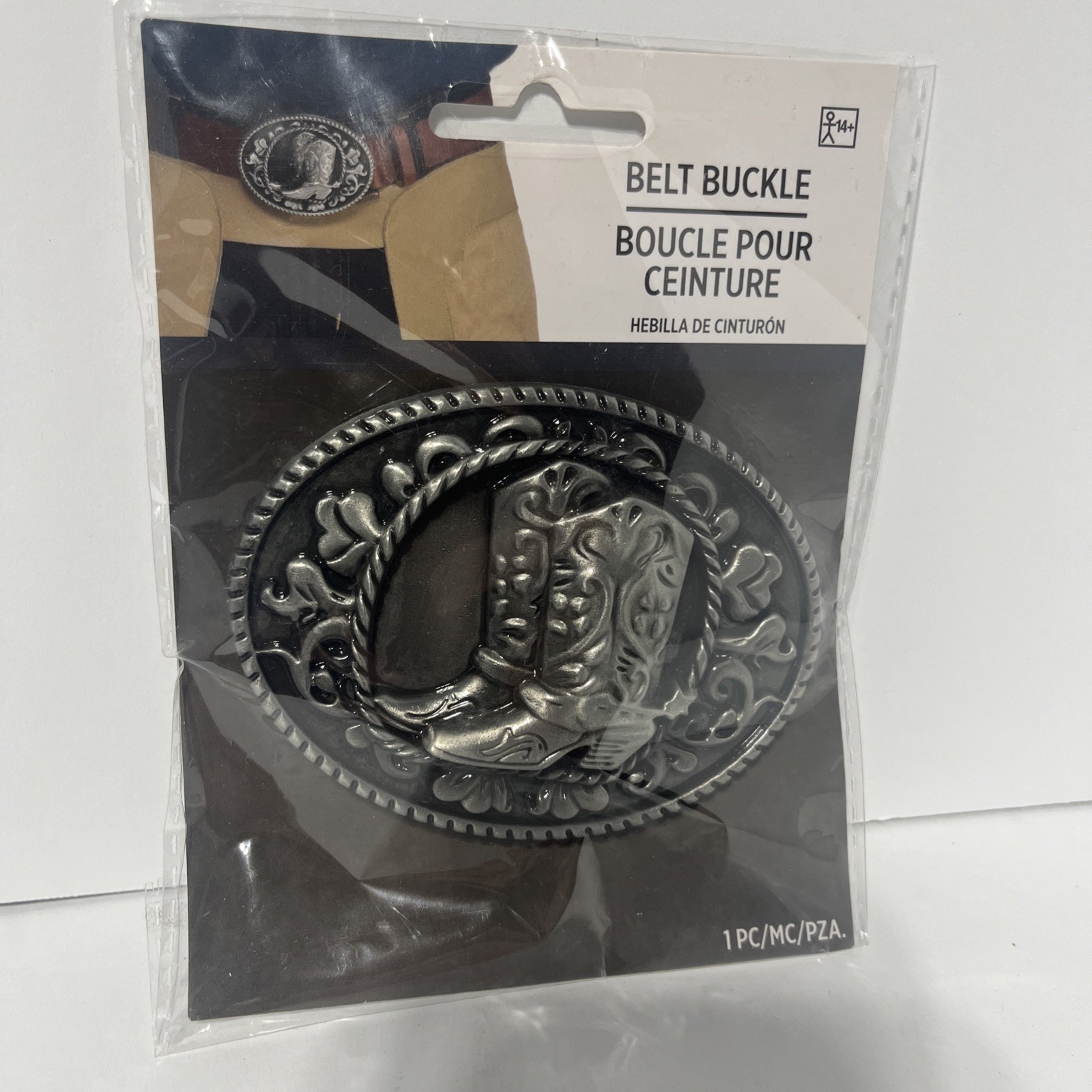Western Belt Buckle Suit Yourself Fancy Dress Halloween Adult Costume Accessory
