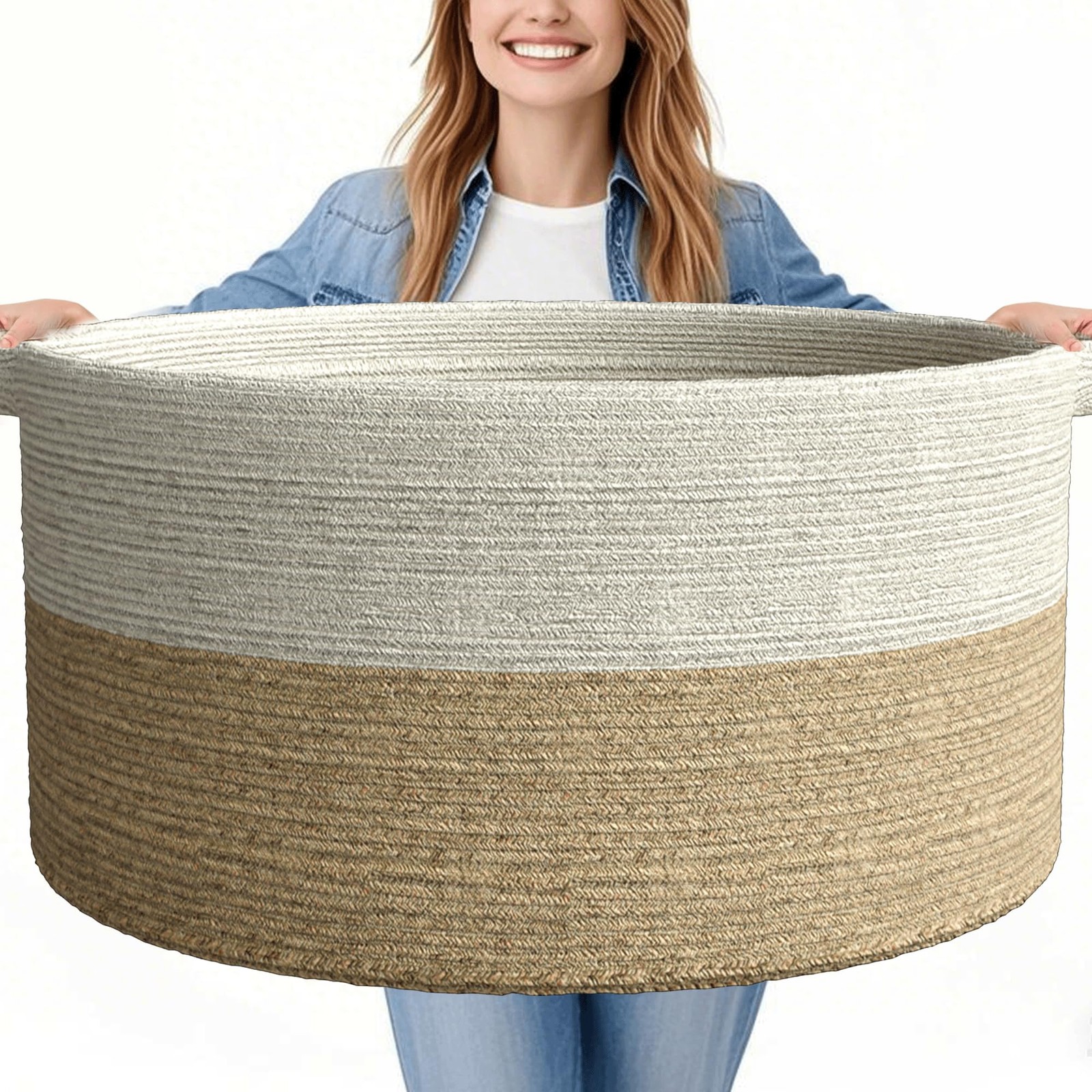 125L Extra Large Blanket Basket, 25" x 16"
