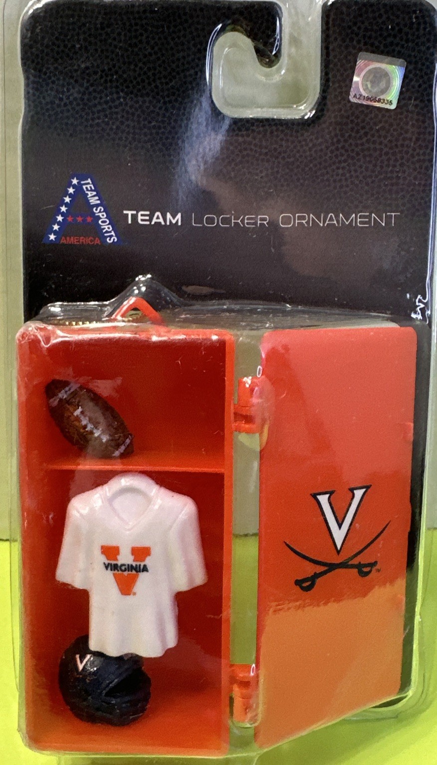 University of Virginia Cavaliers Team Football Locker Room Christmas Ornament
