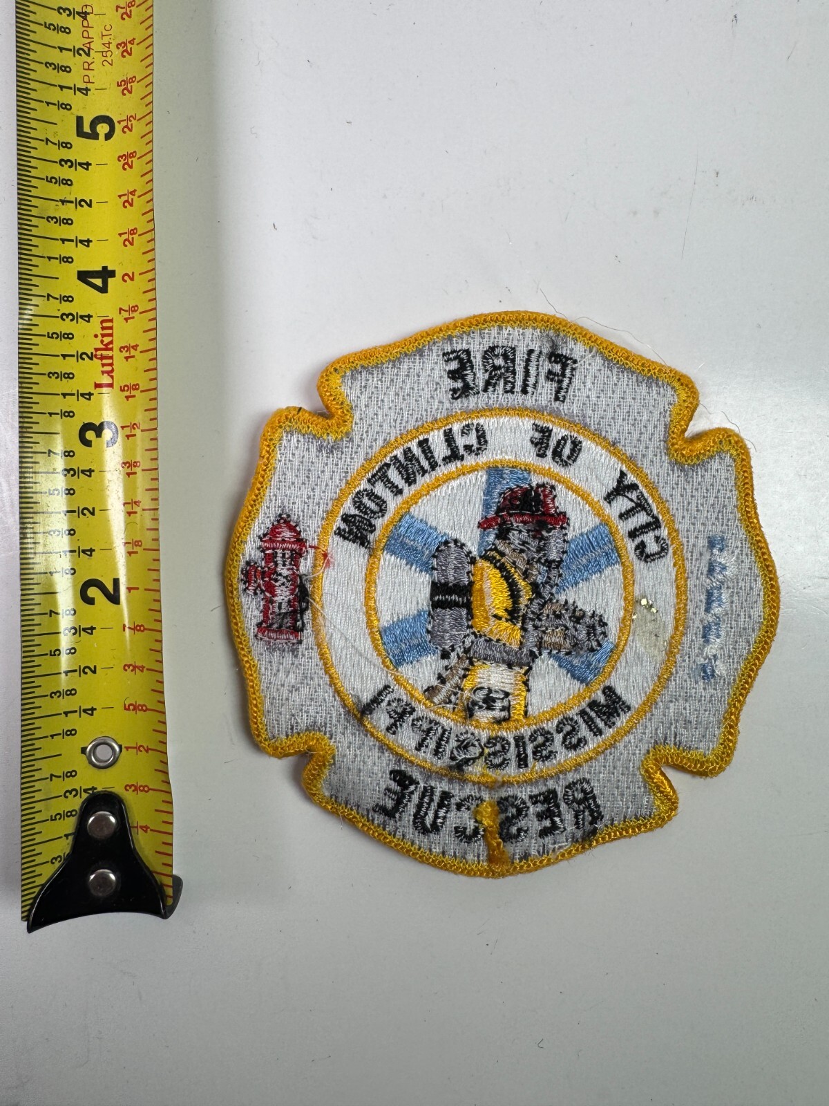 Clinton City Fire Rescue Mississippi MS Patch Y7